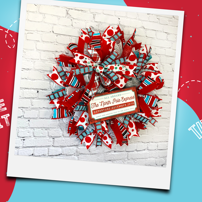 North Pole Express Wreath Tutorial