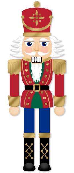 12 x 4 Red White and Gold Traditional Nutcracker (MD167027) featuring a military-style uniform, blue pants, black boots, tall red hat, white hair and beard, and a wide smiling mouth with teeth.