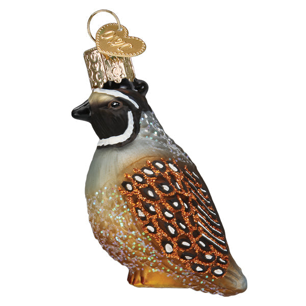 Quail Ornament Old World Christmas 16147