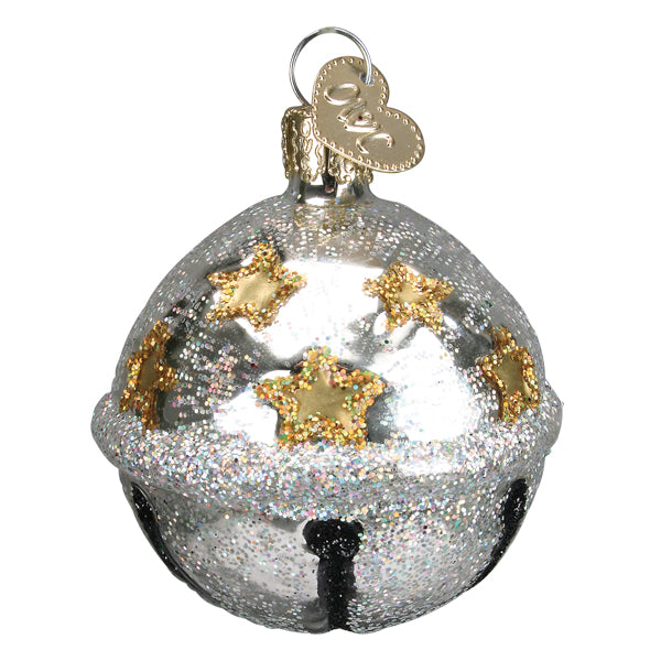 Silver Jingle Bell Ornament Old World Christmas 38060