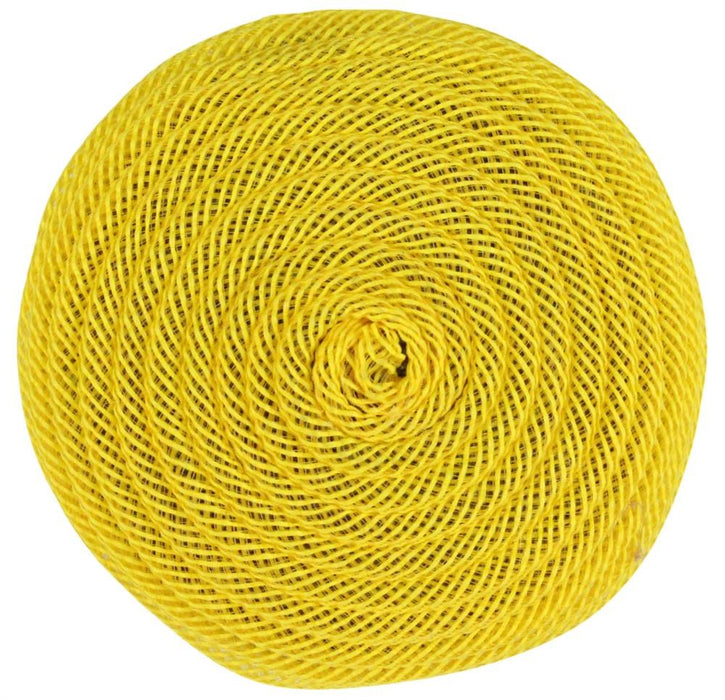 6.75"Dia Jute Flex Tubing Flower Center Yellow FJ518229