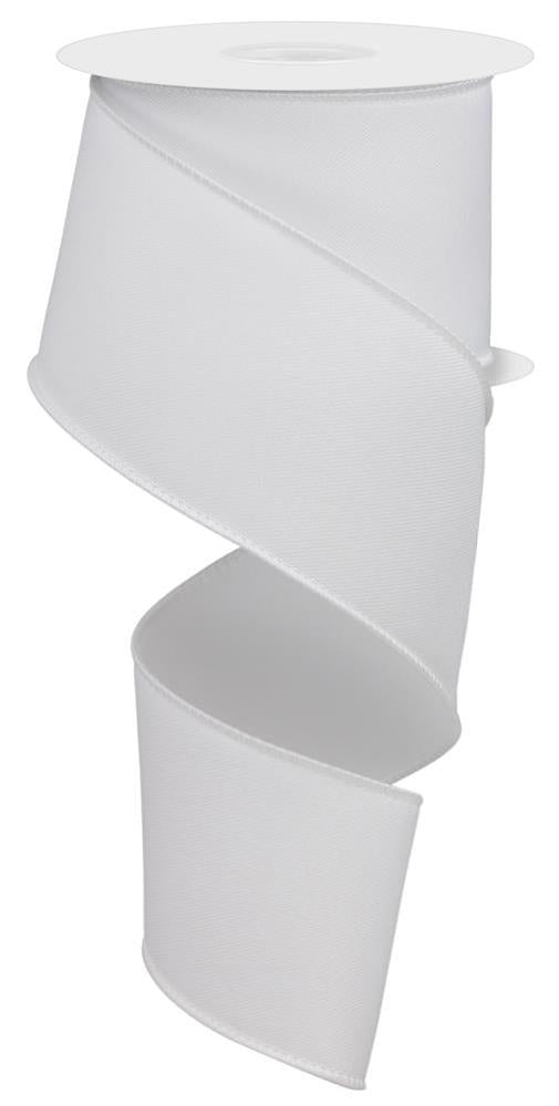 The 2.5X10Yd Diagonal Weave Fabric in white, RGE120327, unrolls smoothly with even edges and a soft, elegant appeal, perfect for gift wrapping or decorative purposes.