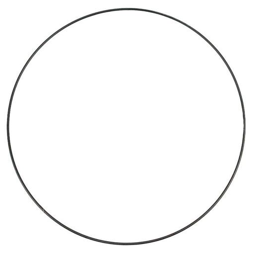 The 18Dia Wire Ring (5Mm) Black MD081002 is a sleek, thin 18-inch diameter ring made from 5mm wire, displayed against a plain white background.