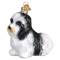 Havanese Dog 12526 Old World Christmas Ornament