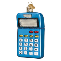 Calculator Old World Christmas Ornament 32325