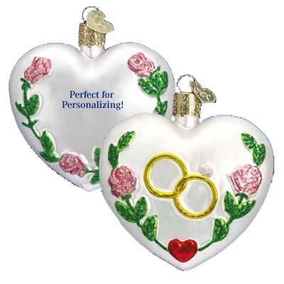 Wedding Heart 30013 Old World Christmas Ornament
