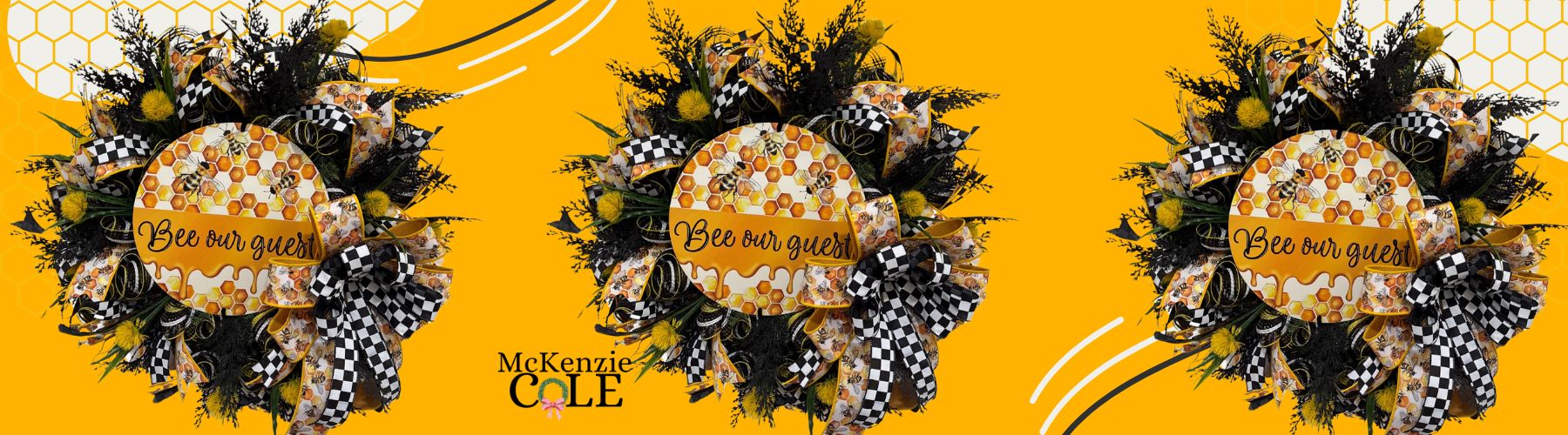 mesh wreath tutorial with be our guest sign