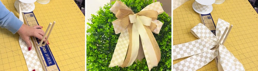 neutral everyday wreath bow