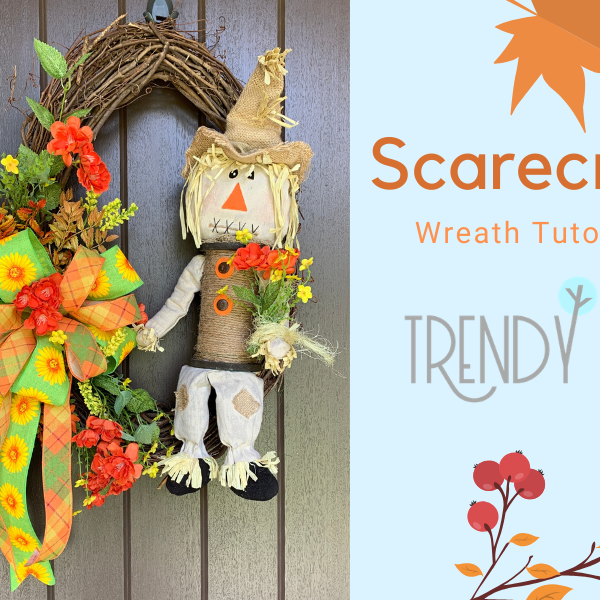 Fall Scarecrow Grapevine Wreath Tutorial