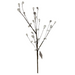 The 16" Clear Acrylic Berries Pick 29787 is a decorative branch with multiple thin stems, each adorned with teardrop-shaped crystal embellishments and set against a plain white background.