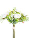 The 11 Cream Miniature Rose and Eucalyptus Bundle 2221029CR features white roses, eucalyptus, and small buds, all tied with light brown twine on a plain cream background.