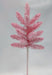 A small artificial tree stands upright against a light gray background, featuring fluffy pink and white branches that resemble the 26 Pink and White Snowy Christmas Spray 32173, with no decorations or ornaments.