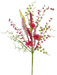 The 18 Daisy Heather Pick 40001-BG features a vibrant arrangement of artificial flowers with hot pink blossoms, green leaves, and delicate branches, creating a colorful and lively bouquet.
