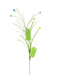 This 30" Green Popsicle Spray (Product Code: 63397GN) consists of two slender stems topped with colorful, spherical tips. The background is a lively composition of vivid colors and shapes, invoking a vibrant, galaxy-like effect reminiscent of multi-pastel dreams.
