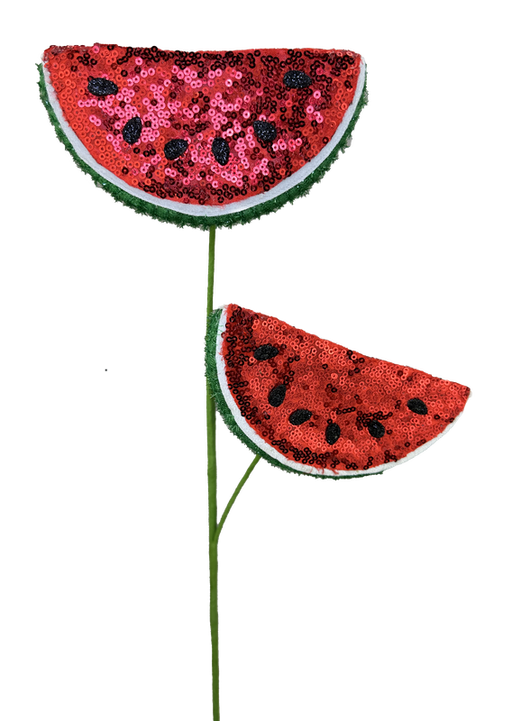 H24 Red/Green Shimmer Watermelon Spray 2 Stems 63612RDGN