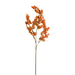 The 32 Orange Berry Spray 64324-OR features clusters of small, bright orange berries with a few green leaves on a pristine white background.