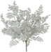 Against a black backdrop, the intricately textured 16 Dusty Miller (product code: 81547) with 8 stems resembles fern-like patterns in an artful display of artificial seaweed.