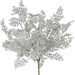 Against a black backdrop, the intricately textured 16 Dusty Miller (product code: 81547) with 8 stems resembles fern-like patterns in an artful display of artificial seaweed.