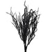 The 22 Black Willow with Glittered 82841-BK features thin, jagged stems and a textured surface that sparkles against a plain white background.