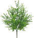 The 19 Mixed Greenery Bush with 7 Stems (84103) features lush, intricate stems and spiral tendrils. It has varying shades of green that create a full and realistic look, resembling leaves and vines.