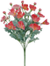 The 22 Cosmos Bush Hot Pink (12 Stems, 84299-BTY) features dazzling hot pink cosmos flowers with vibrant yellow centers and lush green leaves, creating a full, lively display.