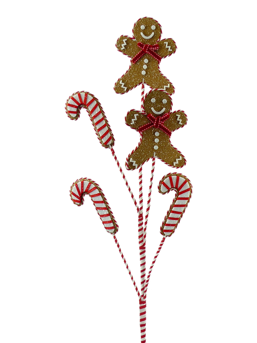 Five 31 brown gingerbread candy cane stems (Product 84703BN) are arranged together on a white background.