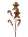 Five 31 brown gingerbread candy cane stems (Product 84703BN) are arranged together on a white background.