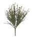 A single 21" Red Plastic Iced Flower Spray (85263-RD) with delicate green stems, small red flowers, and pink blooms fanned out against a plain light background.