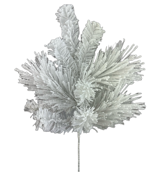 The 24" White Pine Spray 85875SP24, with its long needles, turns any space into a winter wonderland.