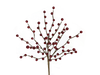 Set against a vibrant, abstract background filled with blues, purples, and greens, the 17" Red Berry Pick (model 86138RD) features decorative branches and red beads that generate a dynamic and artistic effect. It vividly blends creativity with the charm of nature in every glance.