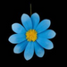 The 15.75 DIA Felt Flower (FJ519199) is shown against a black background, making it a charming home decor piece. Available in 6 assorted colors.