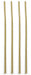Four 12L X 6mm chenille stems in burlap color are arranged vertically on a white background, resembling the simplicity of rustic decor.