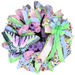 The Pastel Butterfly Completed Wreath features purple, pink, and green ribbons, a large green bow, and an eye-catching artificial butterfly. Shipping is included for your convenience.
