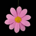 A 15.75 diameter felt flower (FJ519199) in assorted colors is shown against a black background, making it a charming addition to your home decor.