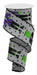 This charming 2.5X10Yd ribbon features a cartoonish green Frankenstein with neck bolts, a purple jacket, and black pants. Set on a light grey polka dot background, the Frankenstein On Royal W/Dots ribbon is wound loosely for easy handling (Product Code: RGB11065X).