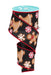 The 2.5 x 10yd Black/Red/Brown Gingerbread Ribbon (RGF140602) features gingerbread men, snowflakes, and peppermint candies—ideal for festive decor.