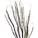 The 40 Green Wrapped Twig Spray MT25620 features green, curling dried branches and twigs arranged in a striking cluster against a white background.