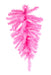 The 24 Pink Teardrop With 55 Tips (XX930522) is a vibrant bright pink artificial pine, featuring long, soft needles for a fluffy look. Isolated on a white background, it showcases its vivid color and texture.