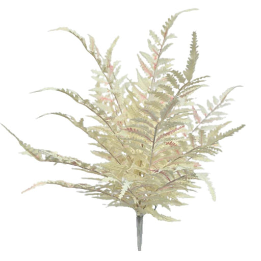 The 21 Cream Fern Bush (85360-UV-CR) with delicate, fern-like cream leaves