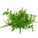 The 9 Mix Plastic Grass Bush with 9 Stems (13356BU9) features clustered artificial green leaves, ferns, and grass for a dense, vibrant foliage arrangement.