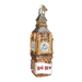 The Big Ben 20058 Old World Christmas Ornament is a hand-painted, gold and white glittery London landmark with clock faces and a BIG BEN banner—perfect for decorating your Christmas tree.