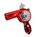 The Blow Dryer Ornament Old World Christmas Ornament 32179 features a shiny red hairdryer design with silver grille, black accents, and a silver cap and loop—perfect as a fun Hair Stylist ornament for your Christmas tree.