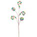 The 26 Pastel Felt Ball Fun Spray (SKU: 63148PASTEL) features clusters of colorful pom-poms in pink, blue, yellow, and purple on 5 stems, creating a whimsical and playful decoration.