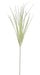 A close-up of the 27L Flocked Grass Bush against a plain cream background highlights its slender, green form with thin, elongated leaves clustered at the top, resembling a simple botanical illustration.