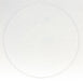 The 18Dia Wire Ring (5Mm) White MD081427 creates a subtle, nearly invisible circle, perfectly centered against a plain white background.