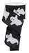 A spool of 2.5X10Yd Black/White Ghosts RGE193802 ribbon, decorated with white cartoon ghosts, unspooled and curling downward in a spiral.