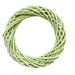 The 16 Diameter Green Vine Wreath (Model 63177GN) features light green, thin branches twisted into a rope-like pattern with a textured, woven appearance. It contrasts against a plain black background.