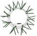 A 16Dia Pencil Work Wreath with Candle Plate in Black/TT Green (XX782109), featuring 18 ties, is shown from above on a white background.