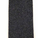 A close-up of a 2.5 Black Glitter Ribbon, rectangular in shape with a gritty, sparkling texture reminiscent of black sandpaper, set against a white background.