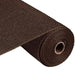The 10 Chocolate Poly Burlap Mesh RP810031 is a flexible, lightweight polypropylene material with a textured grid pattern. It comes in a large roll that partially unrolls to reveal the chocolate-colored mesh around a hollow cardboard core.